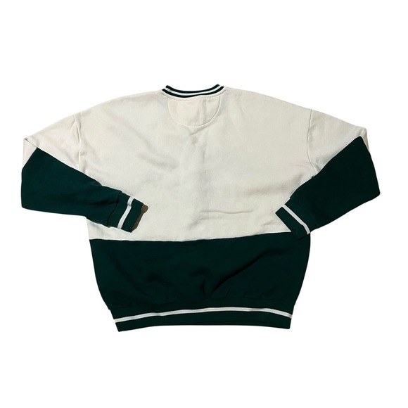 Disney Tigger 100 Acre Wood Friends Colorblock Sweatshirt Green Cream Small - Picture 2 of 6